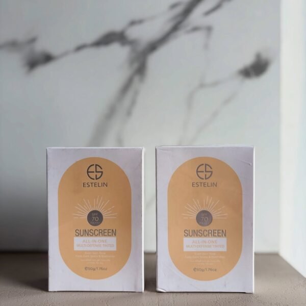 Estelin All-in-One Multi-Defense Tinted Sunscreen SPF 70 PA+++, 50g