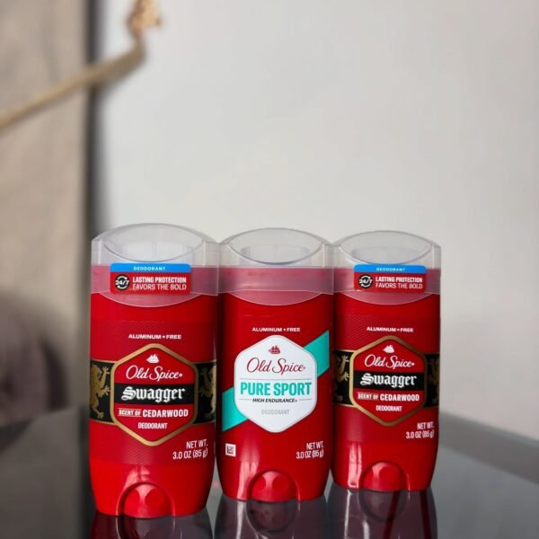 Old Spice Pure Sport High Endurance Deodorant and Old Spice Swagger Scent of Cedarwood Deodorant