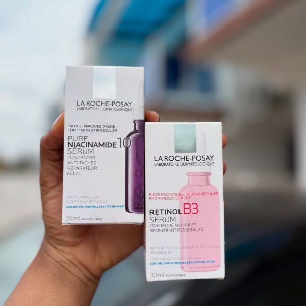 La Roche-Posay Pure Niacinamide 10 Serum and Retinol B3 Serum