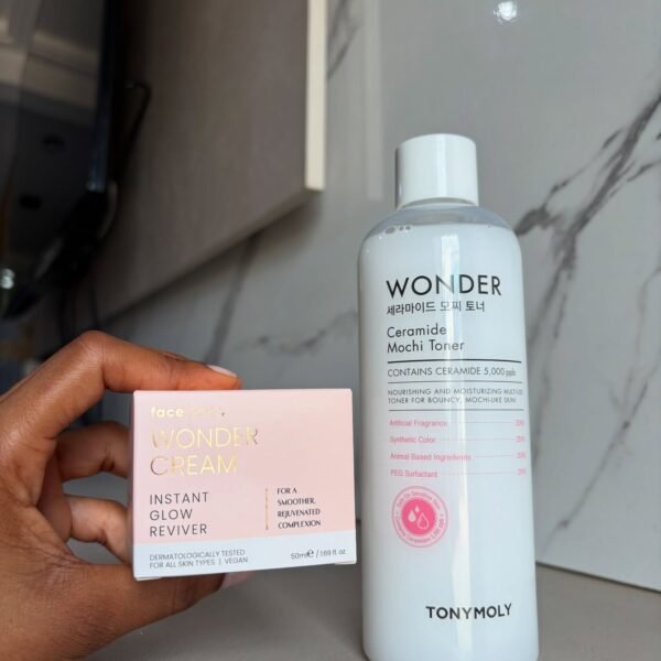 TONYMOLY Wonder Ceramide Mochi Tone & Face Facts Wonder Cream Instant Glow Revive