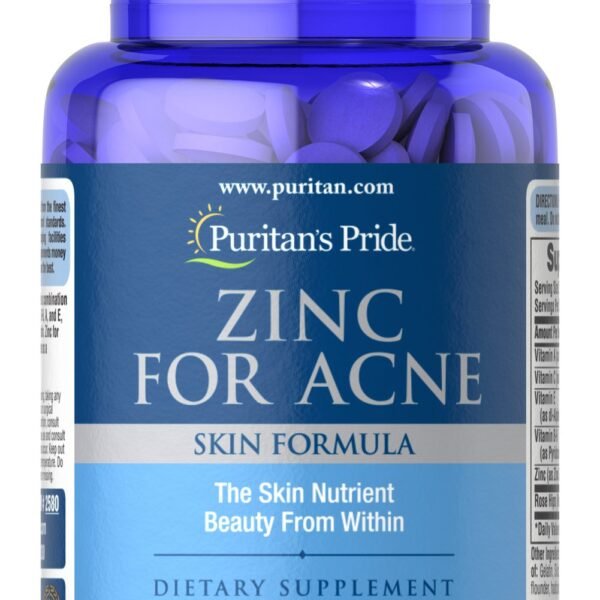 Puritan's Pride Zinc for Acne dietary supplement