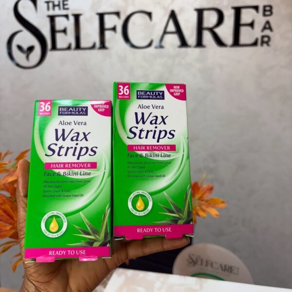 Beauty Formulas Aloe Vera Wax Strips for Face & Bikini Line