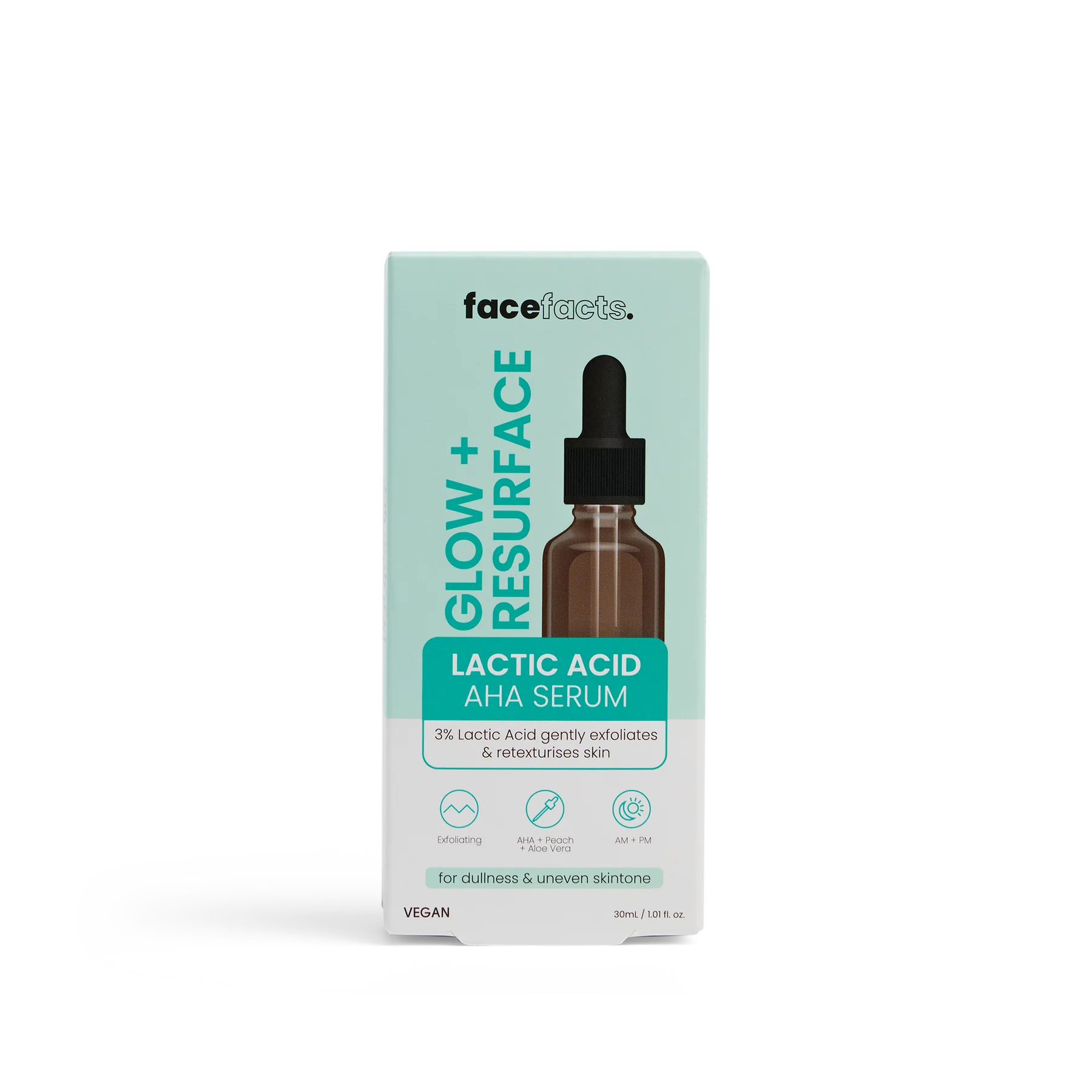 27412-150_fr2 Face Facts Glow & Resurface Lactic Acid AHA Serum, 30ml - Image 1