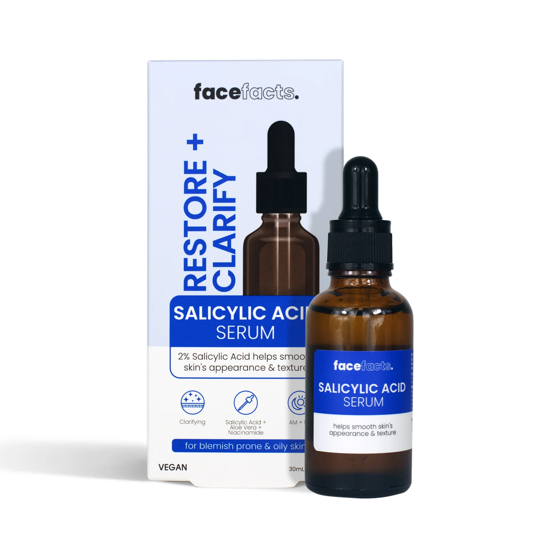 30276-150FaceFactsSalicylicAcidSerum Restore & Clarify Salicylic Acid Facial Serum - Image 1