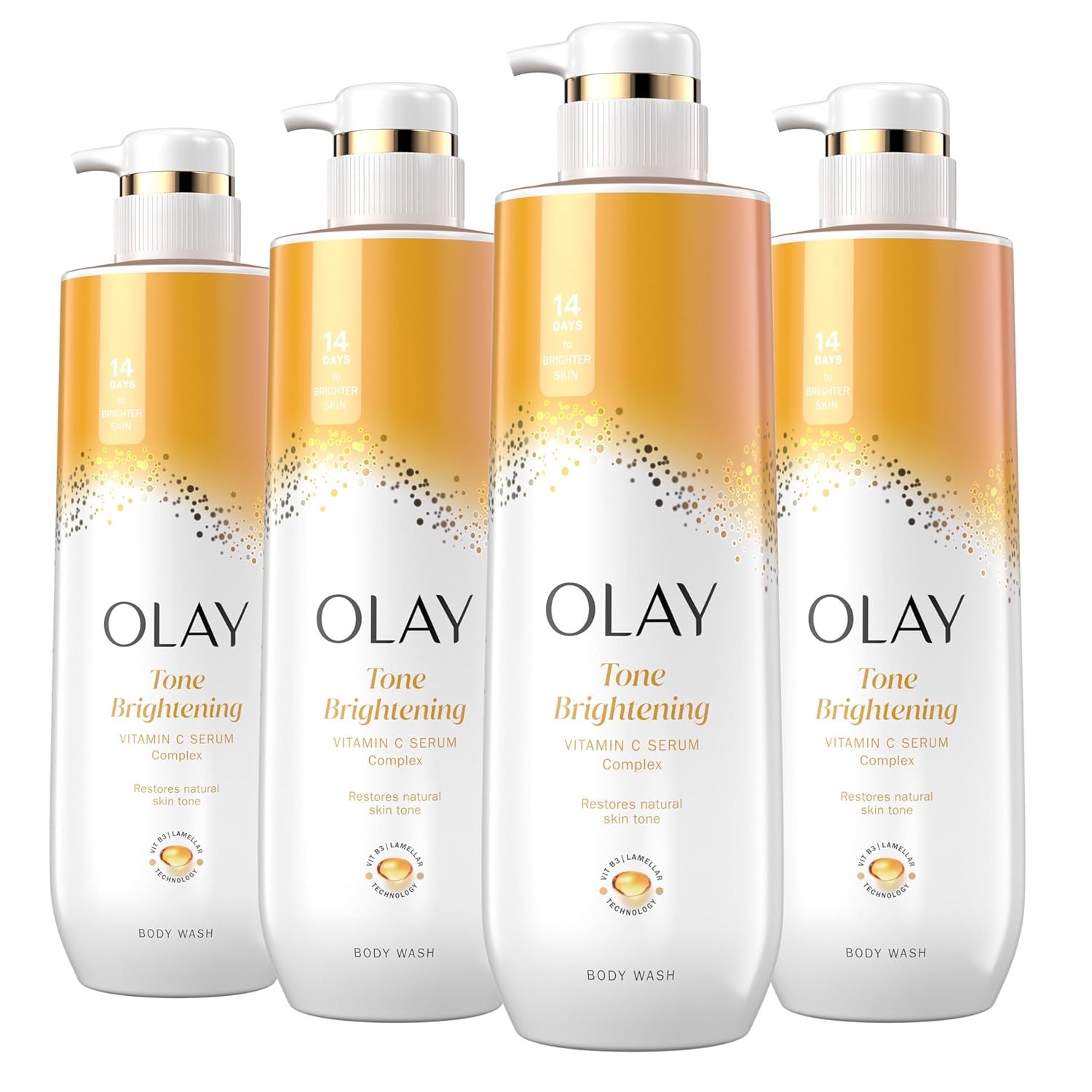 81c1tJwyCwL._SL1500_ Olay Tone Brightening Vitamin C Serum Complex Body Wash - Image 1