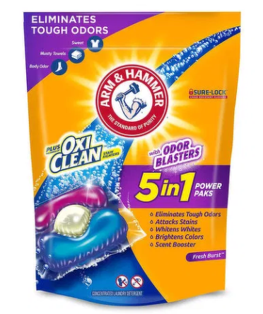 Arm & Hammer Plus OxiClean with Odor Blasters 5-in-1 Power Paks