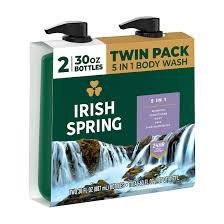 Twin pack of Irish Spring 5-in-1 Men's Body Wash